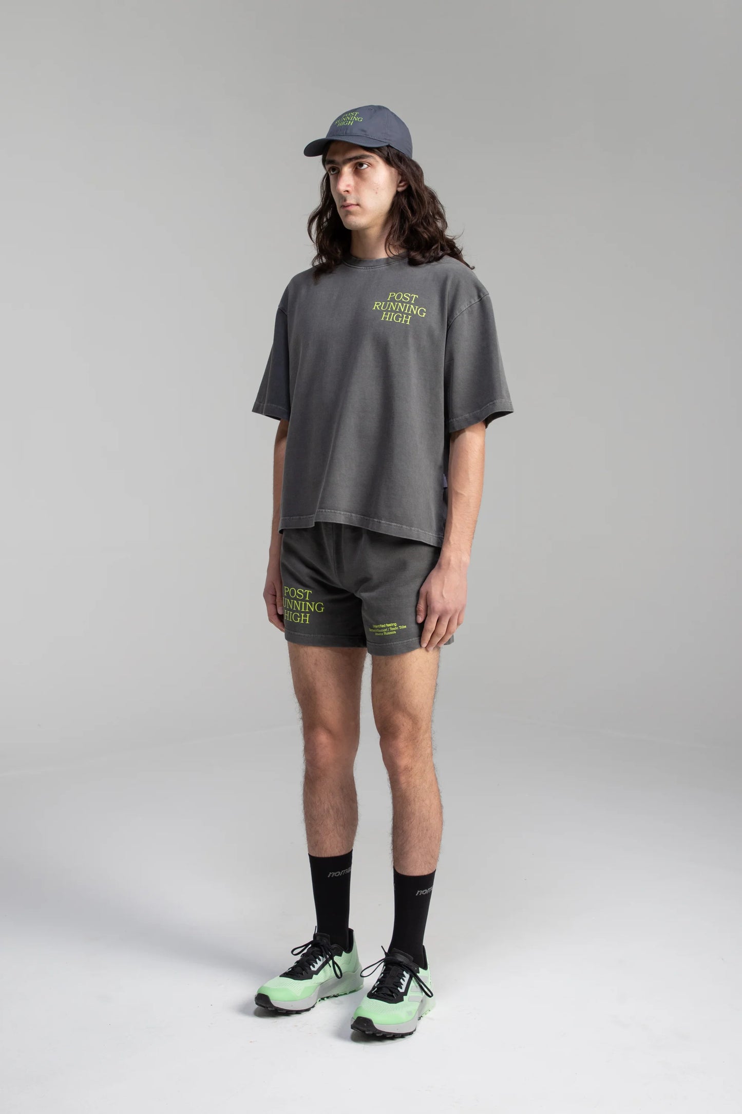 Hermanos Koumori Post Running High Washed Camiseta negra - Odda running