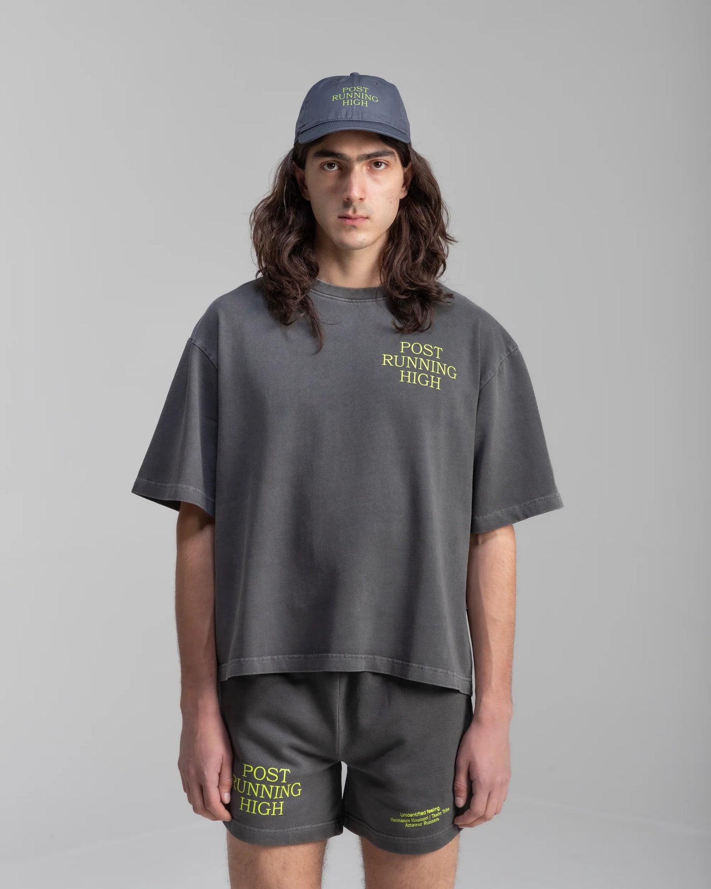 Hermanos Koumori Post Running High Washed Camiseta negra - Odda running