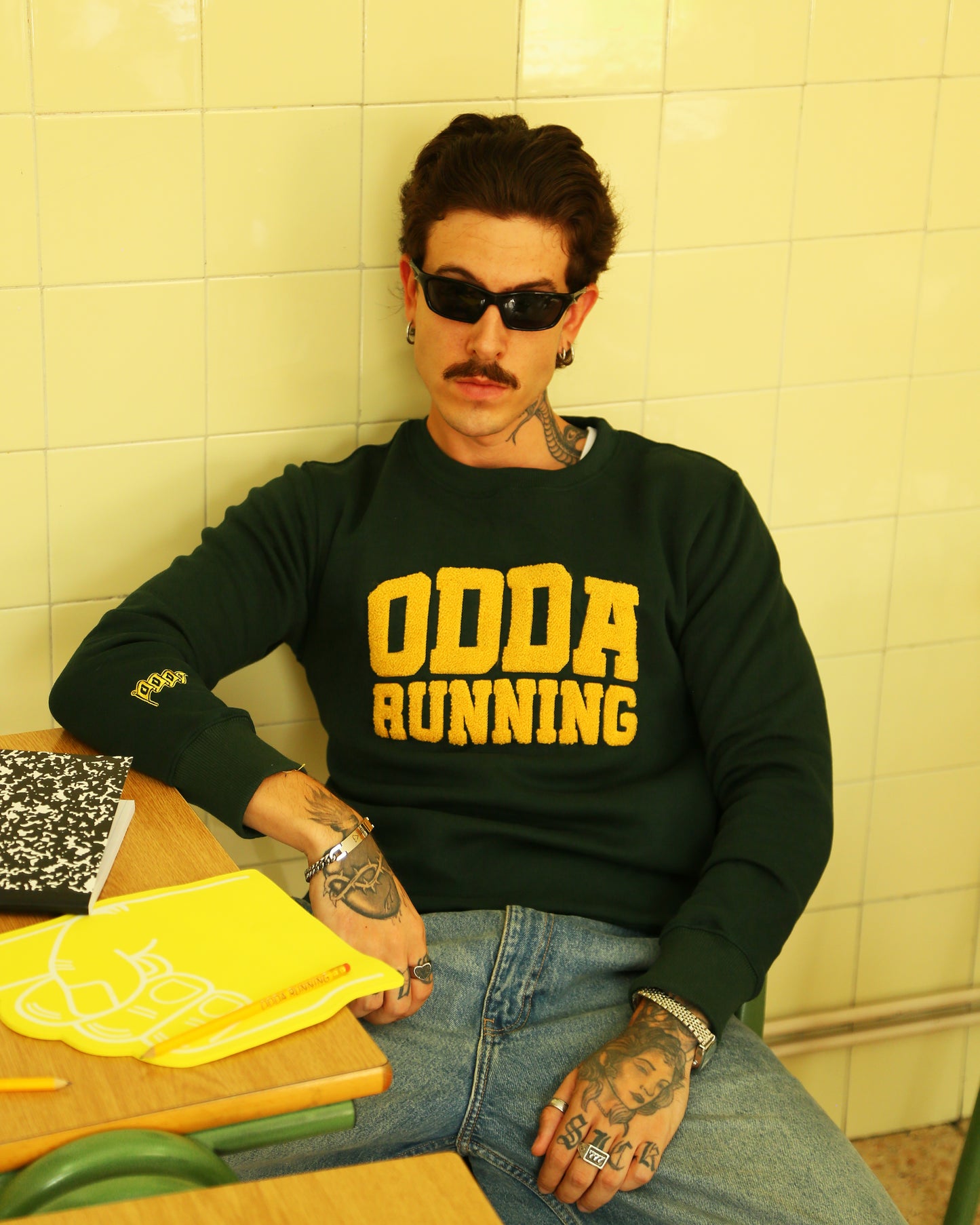 ODDA Sudadera Crewneck - Back to School - Odda running