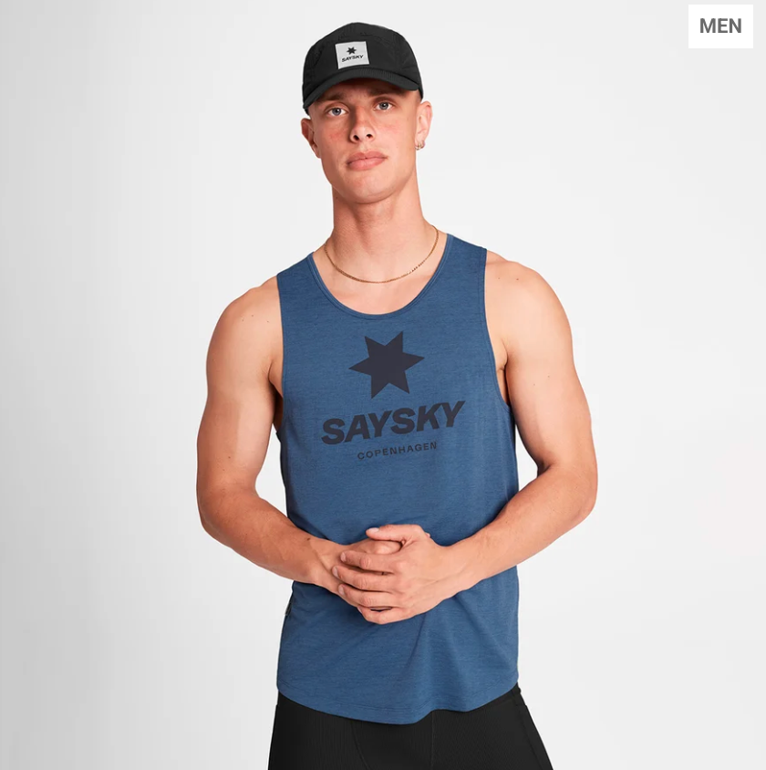 Saysky Camiseta Logo Combat Pro Singlet - Azul