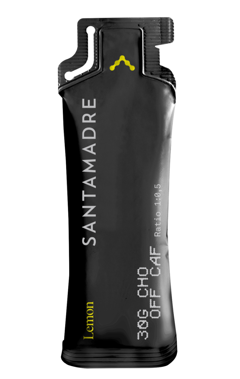 Santamadre Gel energético 30CHO sin cafeína sabor limón - Odda running