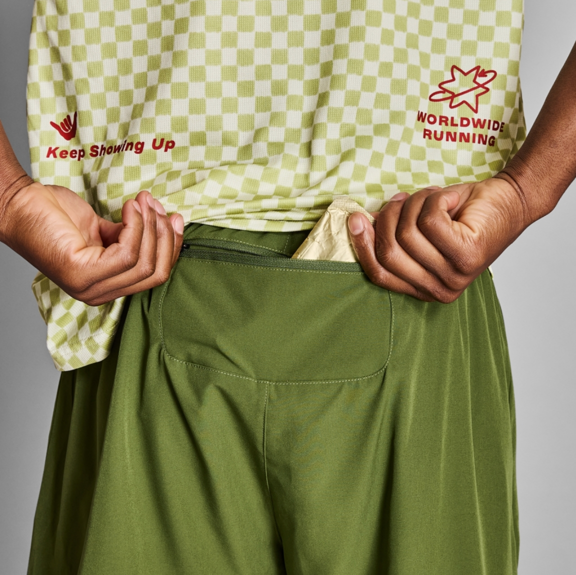 Saysky Shorts "5 verdes statement pace - Checkmate