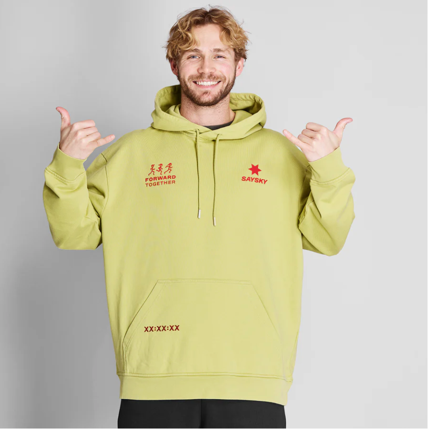 Saysky Sudadera verde Statement Oversized - Checkmate