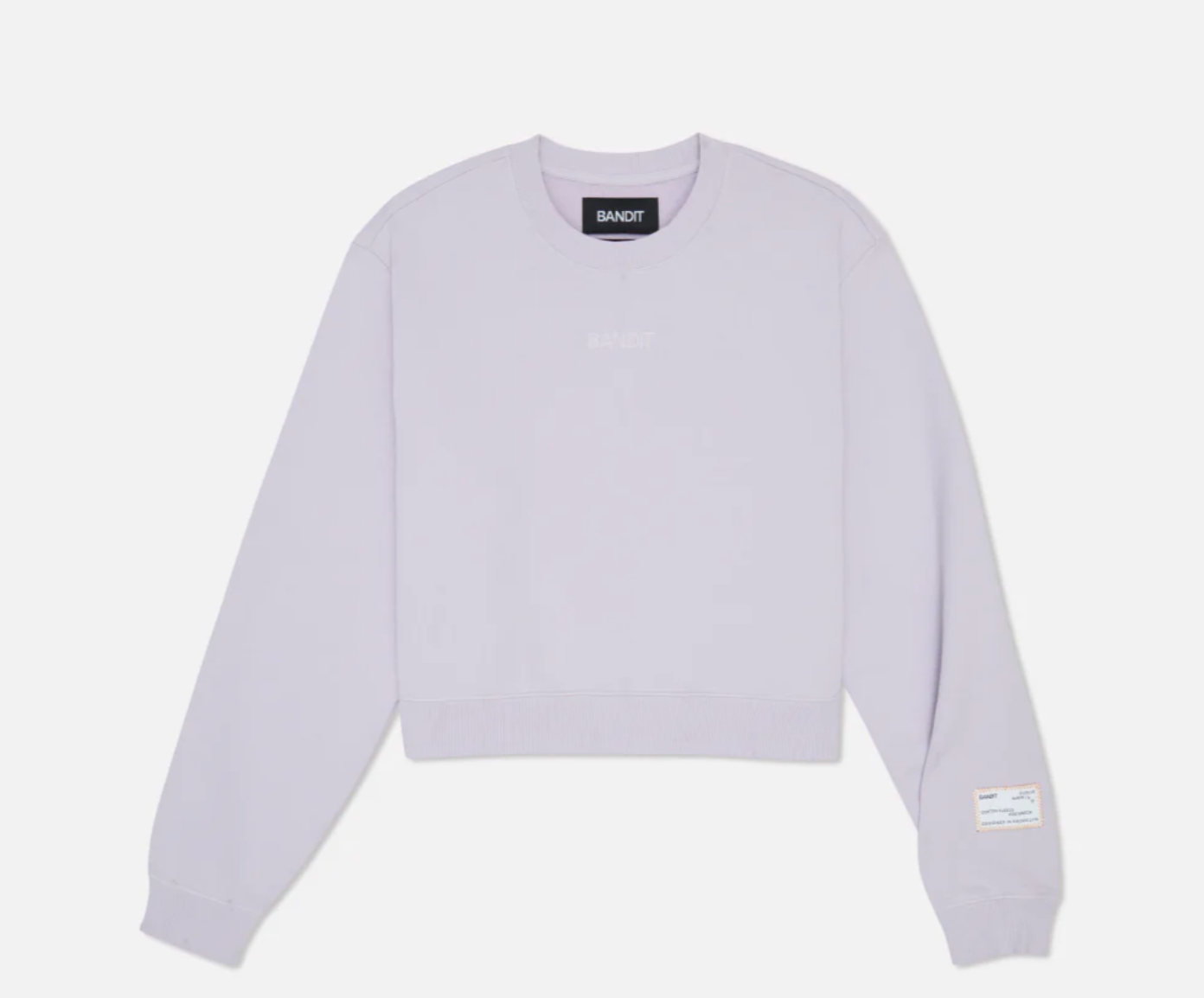 Bandit W Sudadera cropped cotton fleece