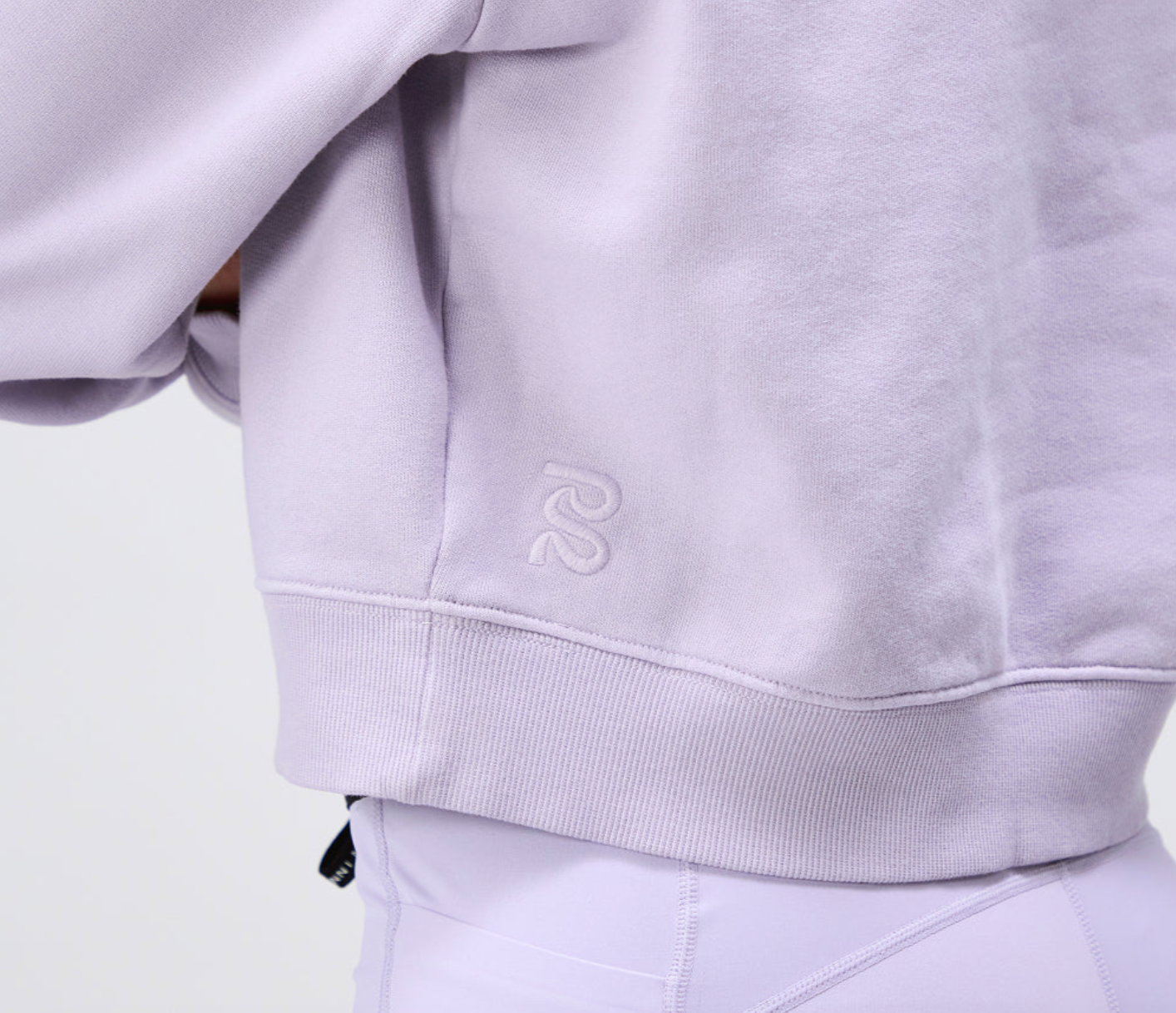 Bandit W Sudadera cropped cotton fleece