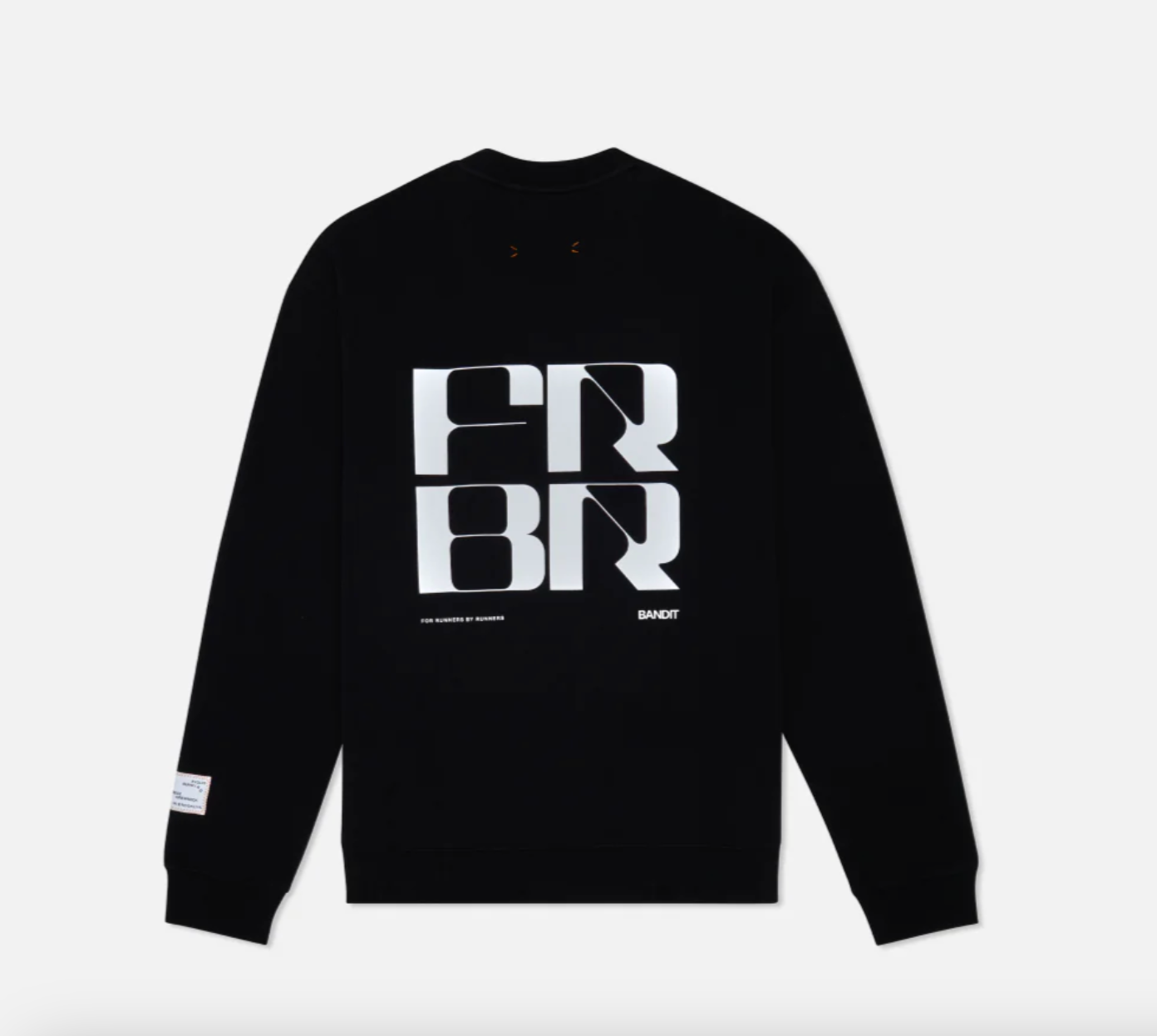 Bandit Sudadera fleece abstract grid crewneck Unisex - negro