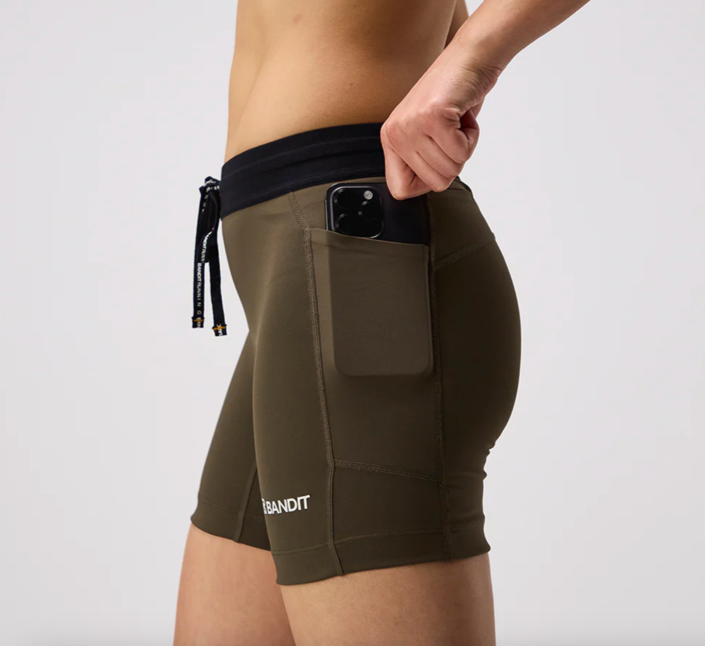 Bandit W Shorts Stamina™ 5" - Verde Militar - Odda running