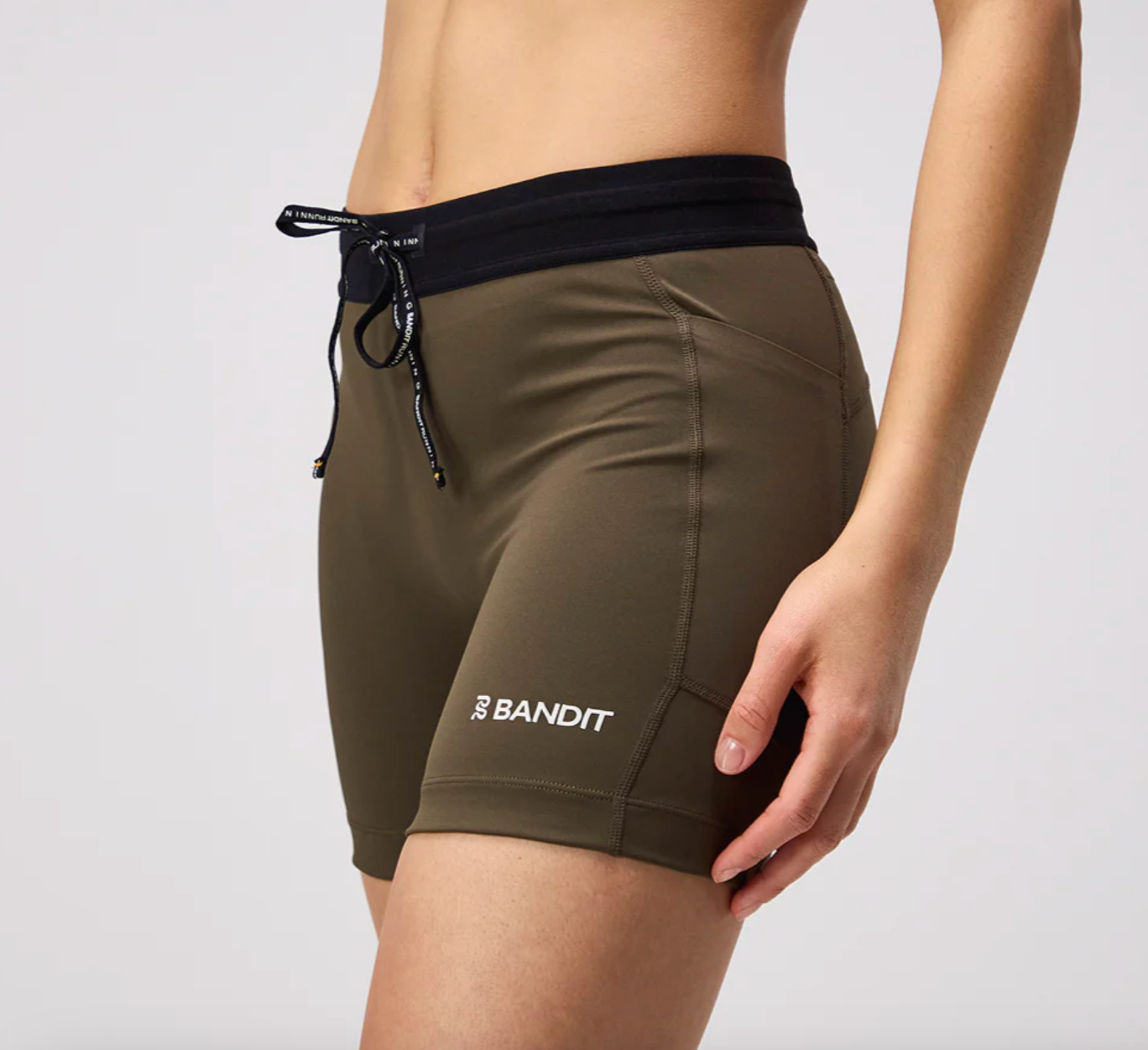 Bandit W Shorts Stamina™ 5" - Verde Militar - Odda running