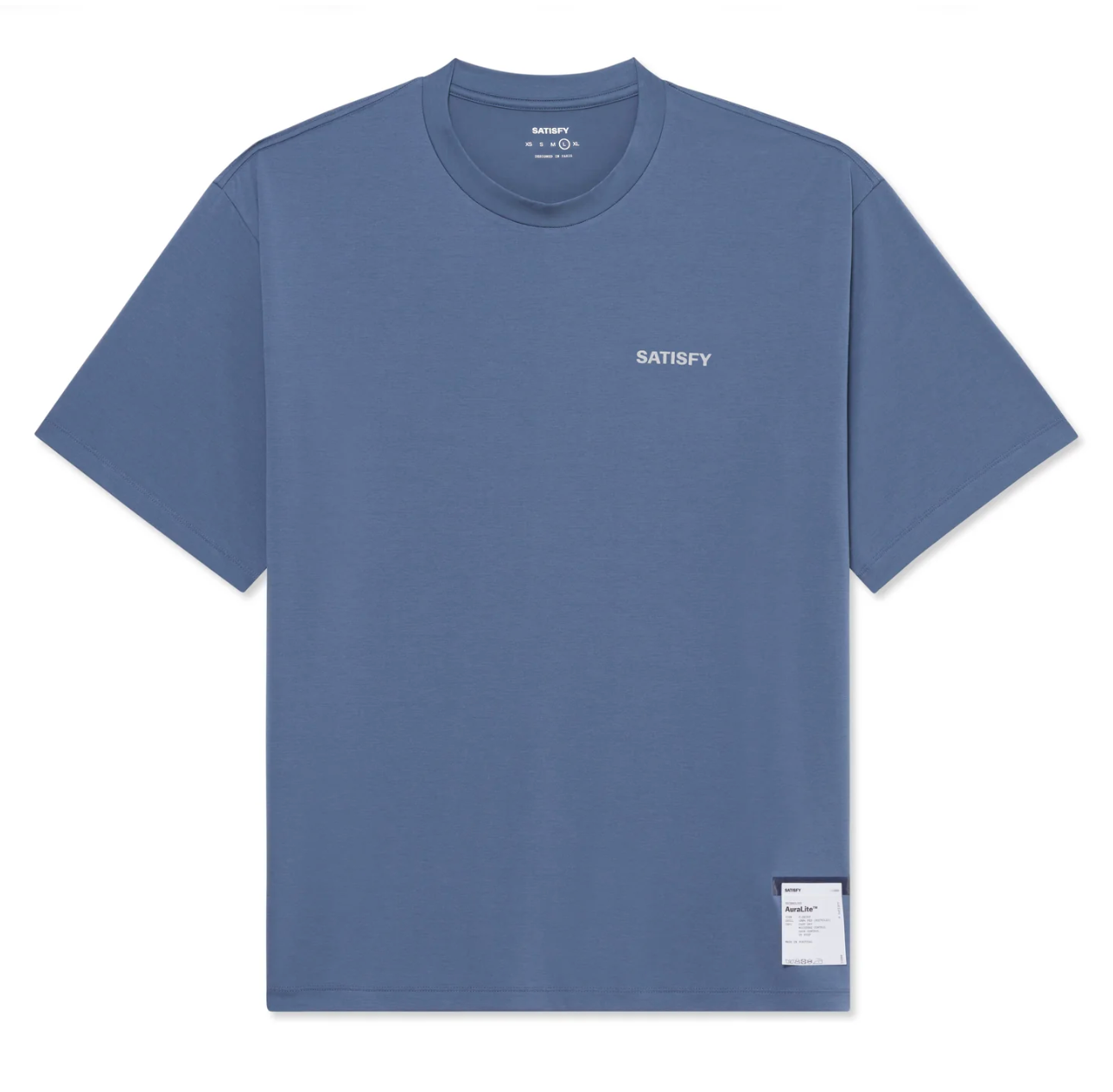 Satisfy Camiseta AuraLite T-Shirt - Azul - Odda running