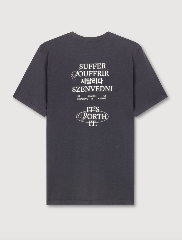 Acid Running Camiseta Worth It - Gris