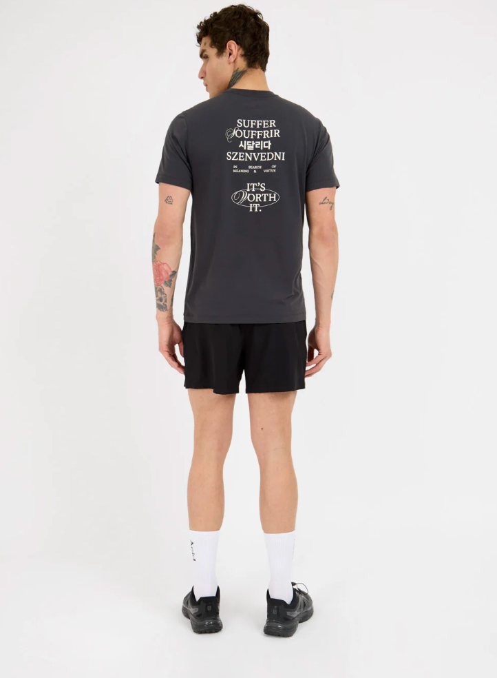Acid Running Camiseta Worth It - Gris