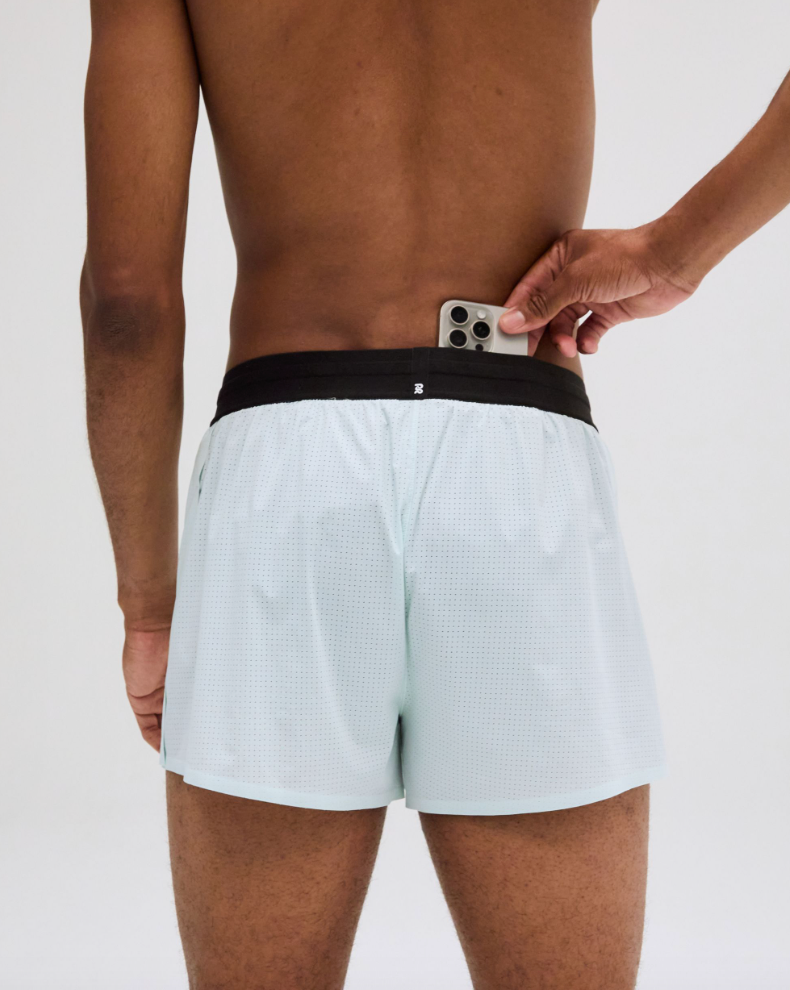 Bandit Shorts Vento™ 3" - Azul Menta - Odda running