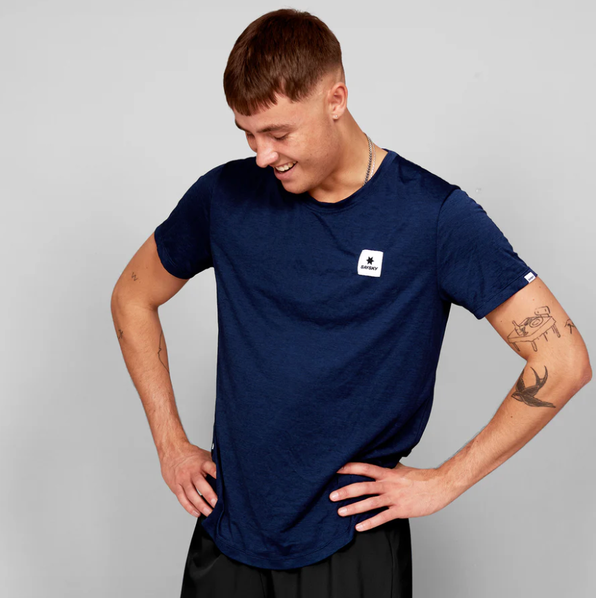 Saysky Camiseta Clean Combat Pro - Azul - Odda running
