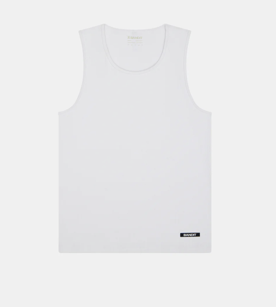 Bandit Camiseta Rib Fitted - Blanco