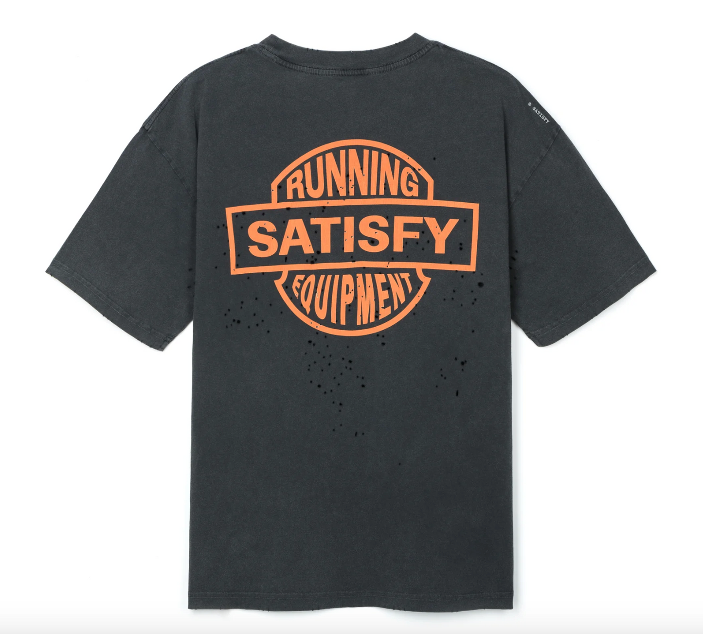 Satisfy Camiseta MothTech™ - Alcón Black - Odda running