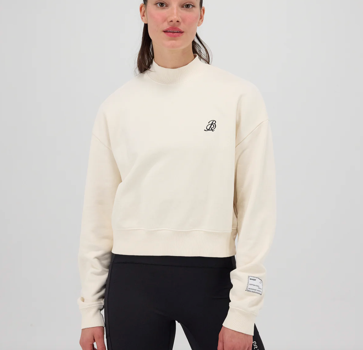 Bandit W Sudadera The Cropmock™ Pullover - Blanco