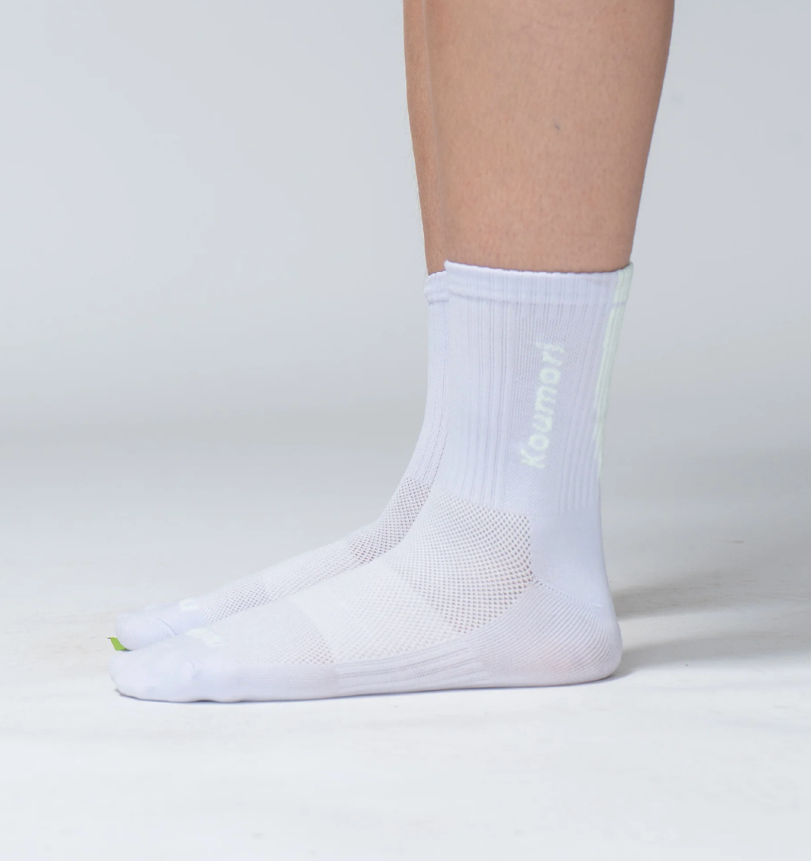 Hermanos Koumori Calcetines Performance - Verde / Blanco - Odda running