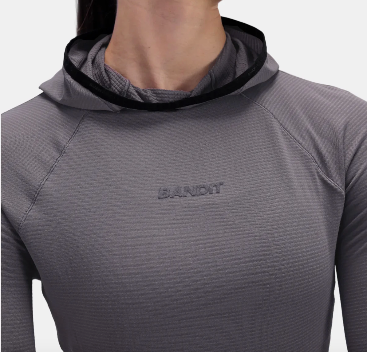 Bandit W Camiseta con capucha Aura Grid Performance - Sombra