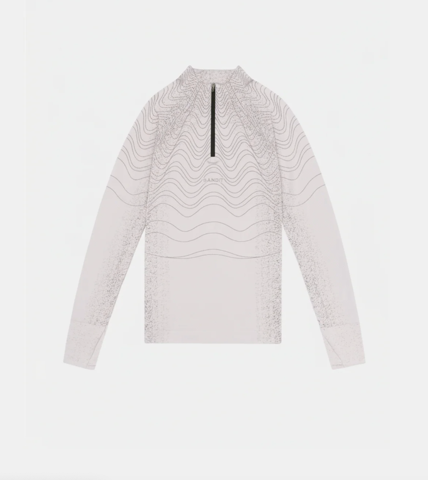 Bandit W Sudadera 1/4 zip mockneck - Ash