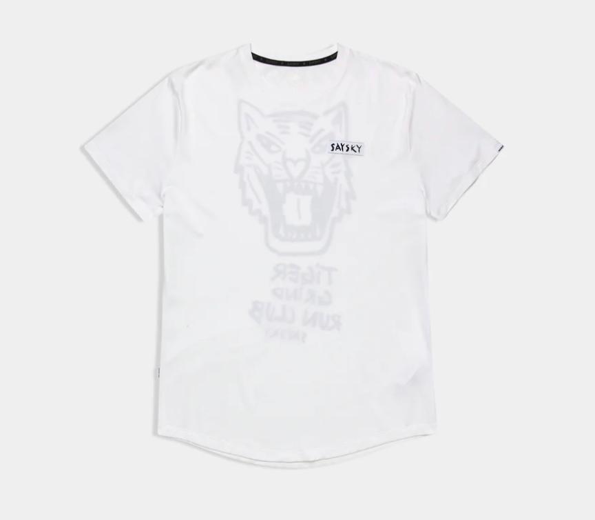 Saysky Camiseta Combat Pro Tiger - Blanco - Odda running