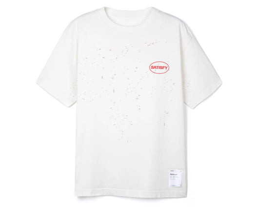 SATISFY MothTech T-Shirt White/Red - Odda running