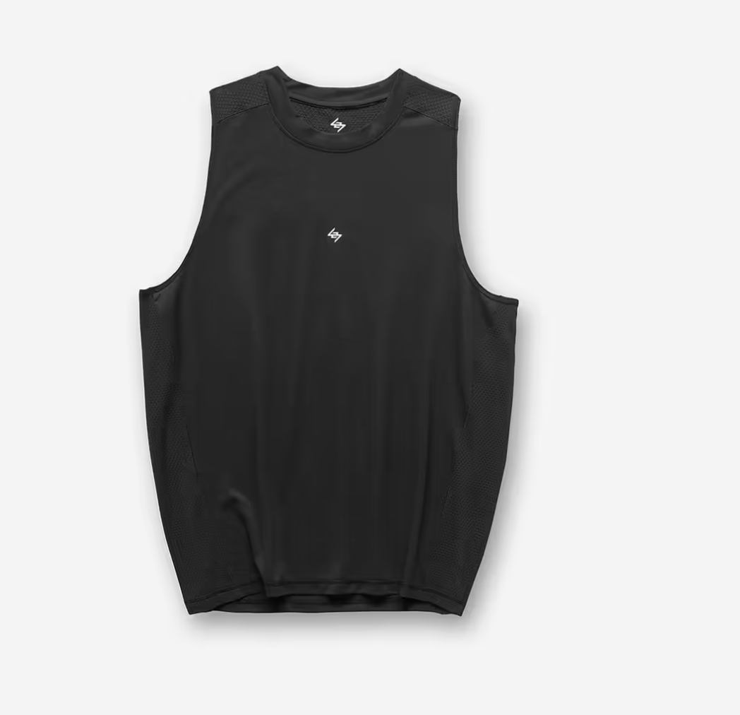 247 Camiseta Numbers Vest - Negro