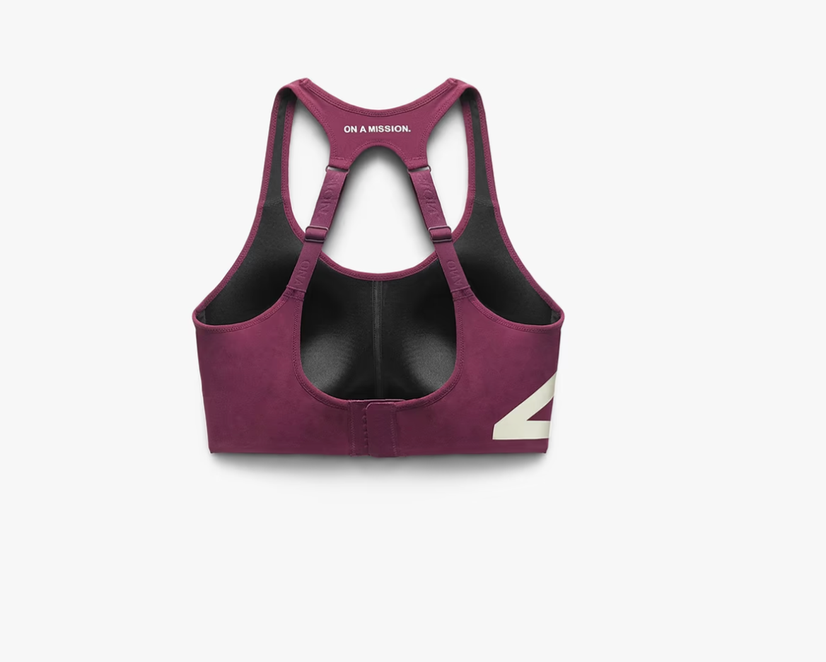 247 W Top On A Mission Sports Bra - Vino