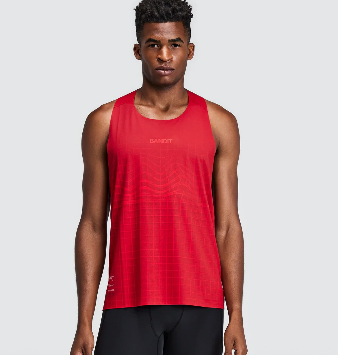 Bandit Camiseta Specter™ Race Singlet with Flopack™ - Rojo