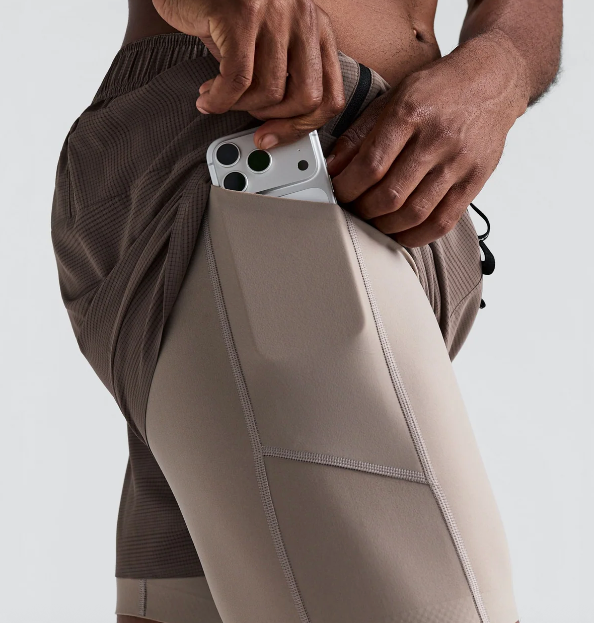Bandit Shorts CoolGrid™ 2-in-1 - Cocoa