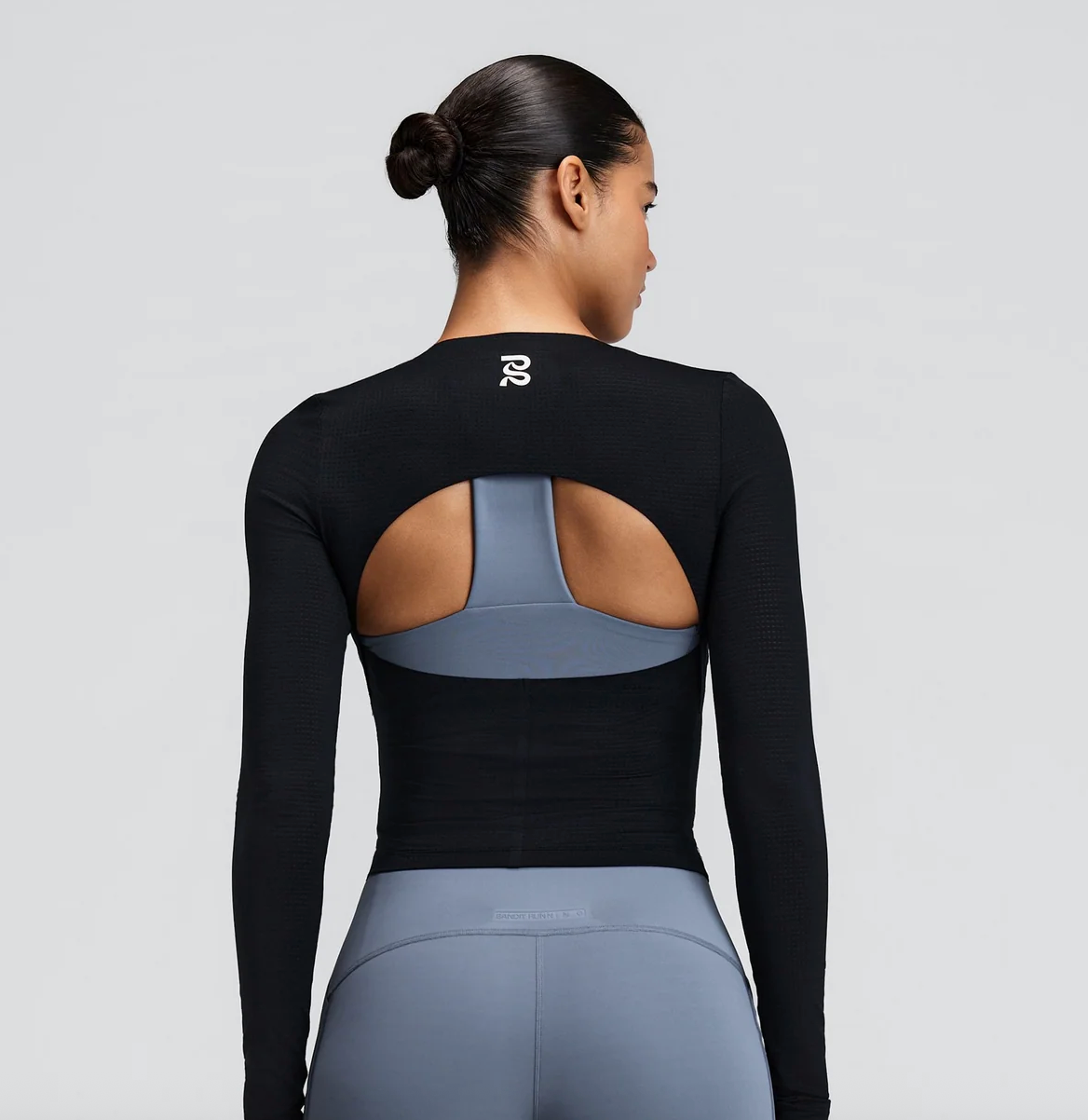 Bandit W Camiseta GeoMesh™ Eclipse Long Sleeve - Negro