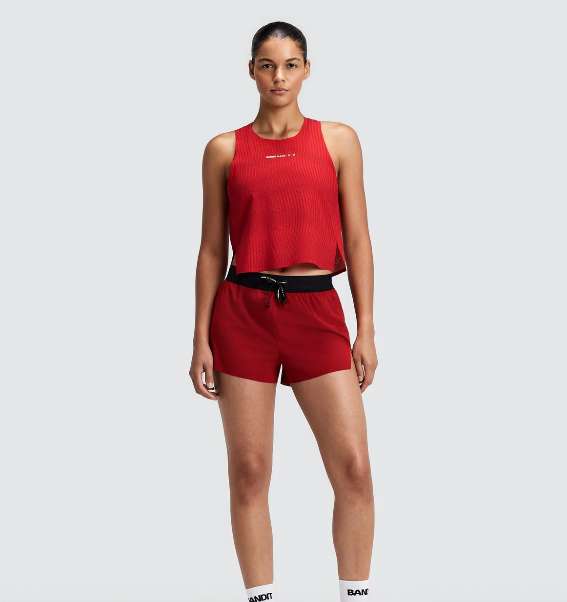 Bandit W Shorts RipSpeed™ 3" Split - Rojo
