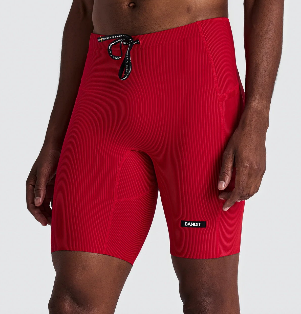 Bandit Shorts Striped Cadence™ Half Tights - Rojo