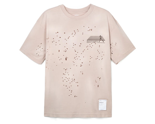 Satisfy MothTech T-Shirt Sun Bleached Sand - Odda running