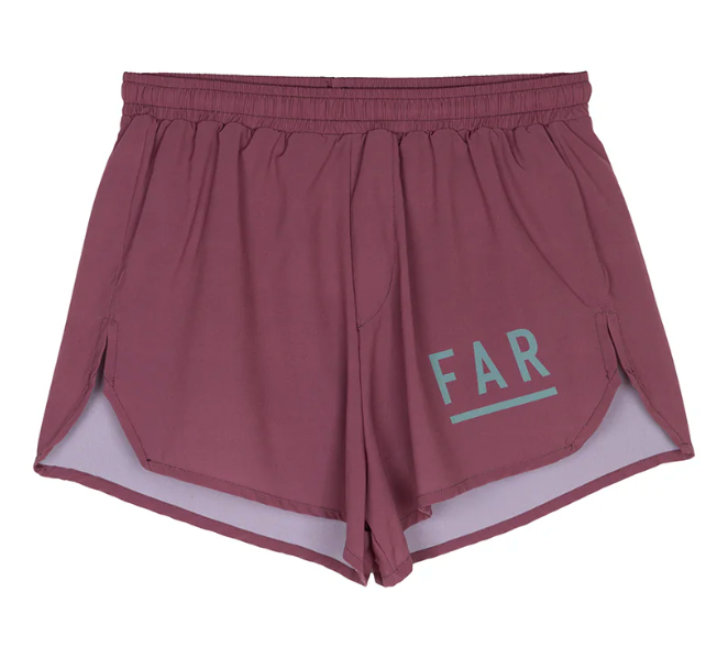 FAR Woman Ultralight Running Shorts Aubergine - Odda running