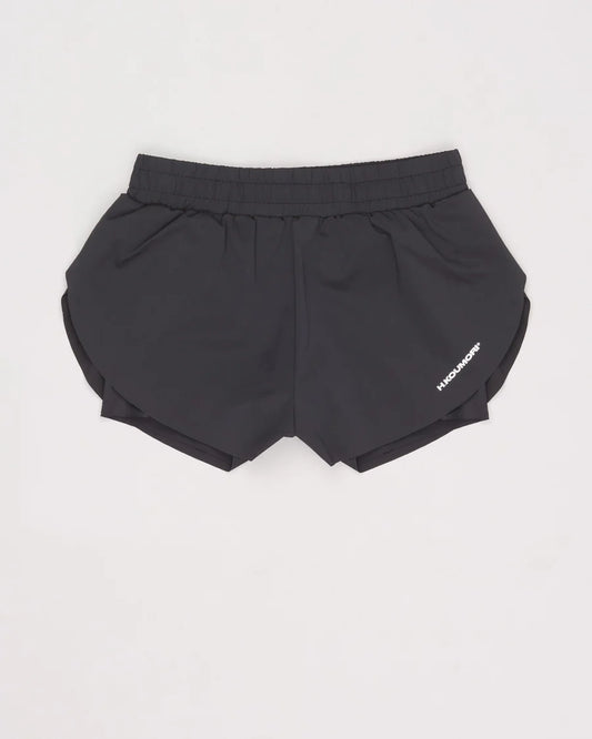 Hermanos Koumori W Pantalón corto Training Shorts Obsidiana Black negro - Odda running