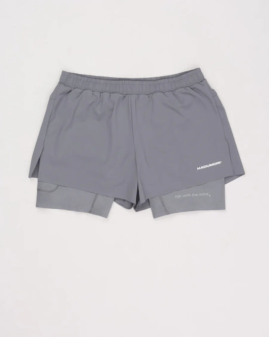 Hermanos Koumori M pantalón corto Training short Dark grey - Odda running