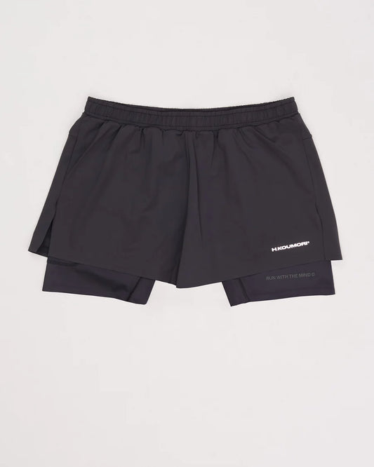 Hermanos Koumori  pantalón corto Training Short Black negro - Odda running