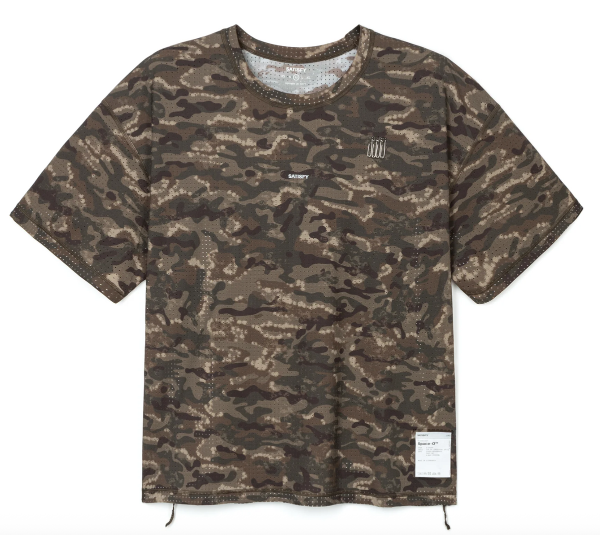 Satisfy Camiseta Space‑O™ T‑Shirt - Camo Overland Trek