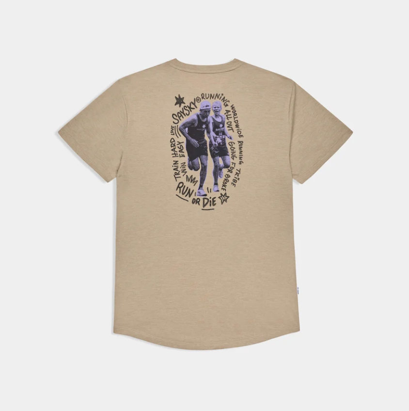 Saysky Camiseta Statement  Combat Pro T-shirt - Sand