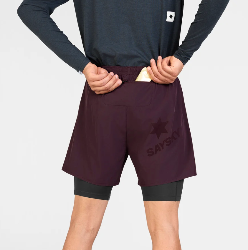 Saysky Shorts Pace 2 in 1 - 5” - Vino