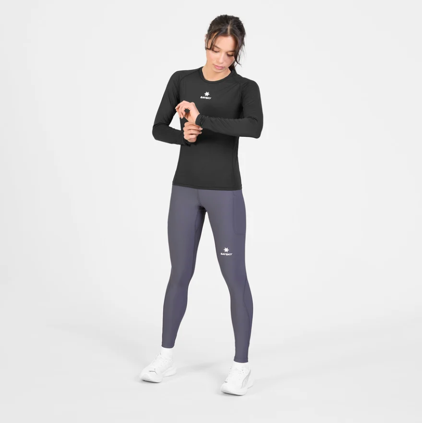 Saysky W Camiseta Combat Tech Long Sleeve - Negro