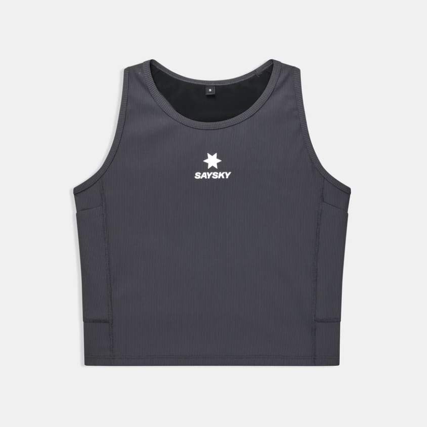 Saysky W Top  Combat Rib Crop - Gris