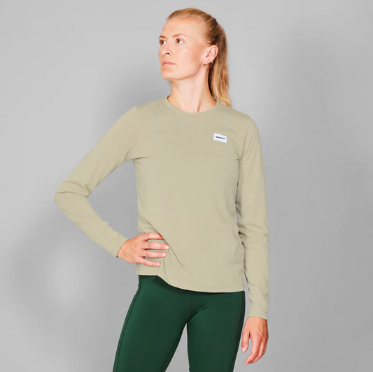 Saysky W Camiseta Manga Larga Beige - Odda running