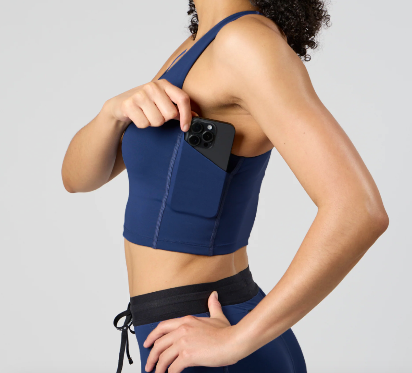Bandit W Top Stamina™ Scoop Neck - Azul - Odda running