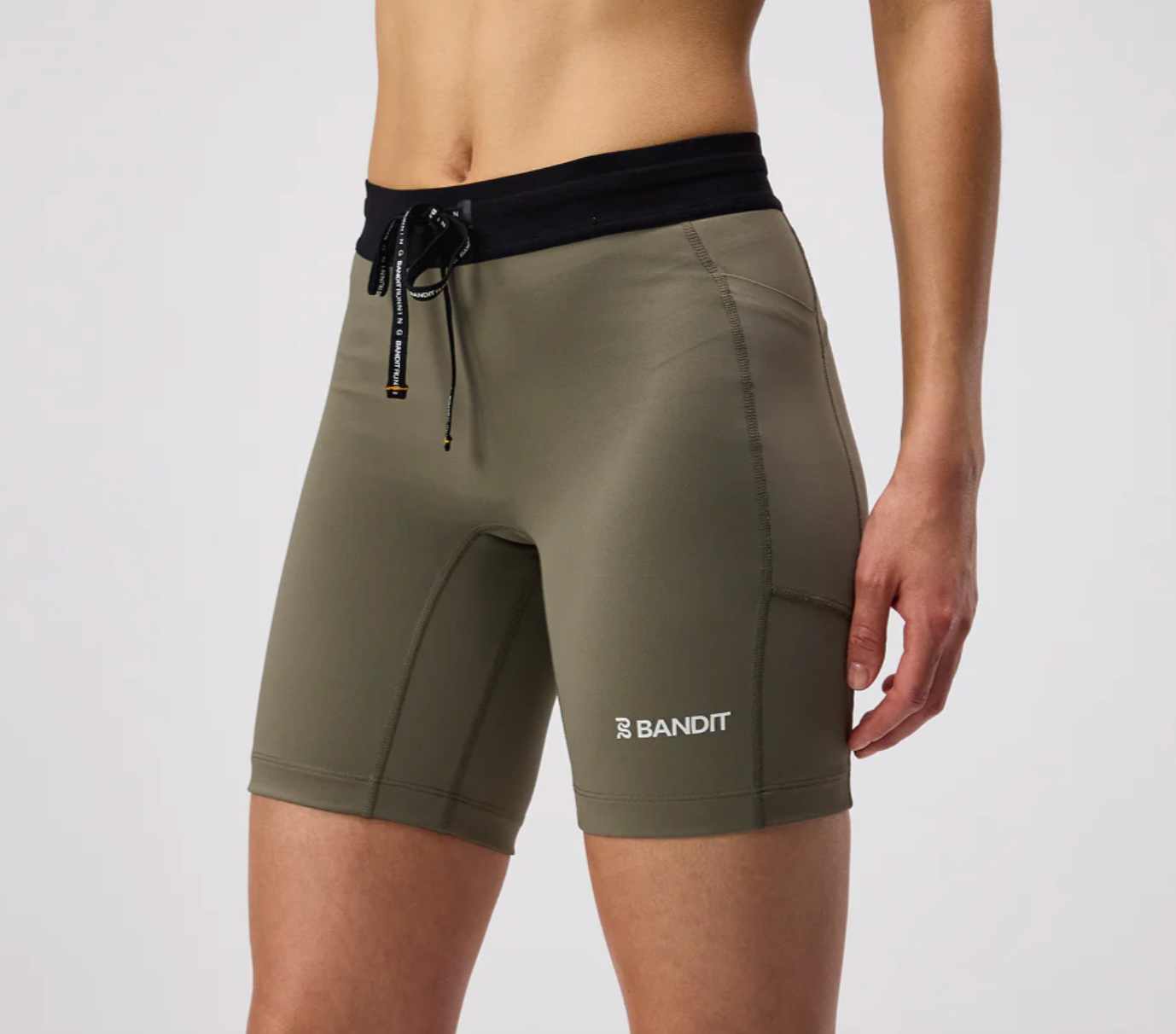 Bandit W Shorts Stamina™ 7" - Verde Fatigue - Odda running