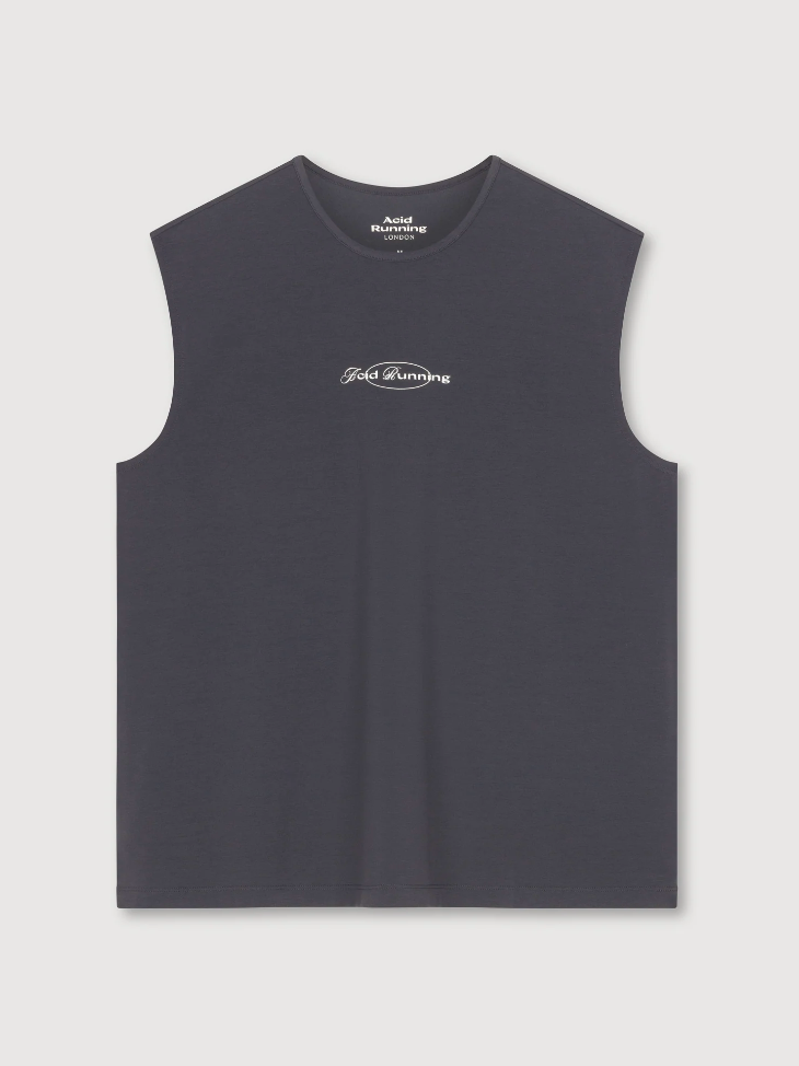 Acid Running Camiseta Worth It Tank - Gris - Odda running