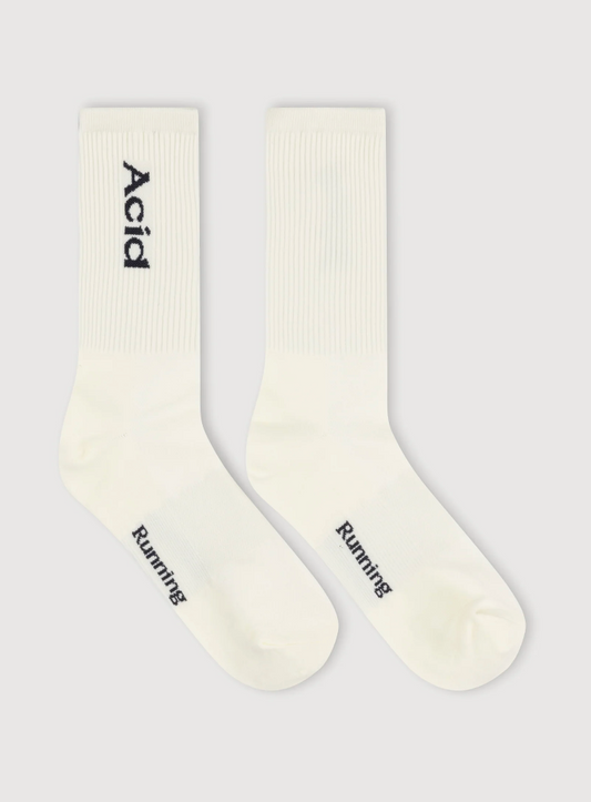 Acid Running Calcetines - Hueso