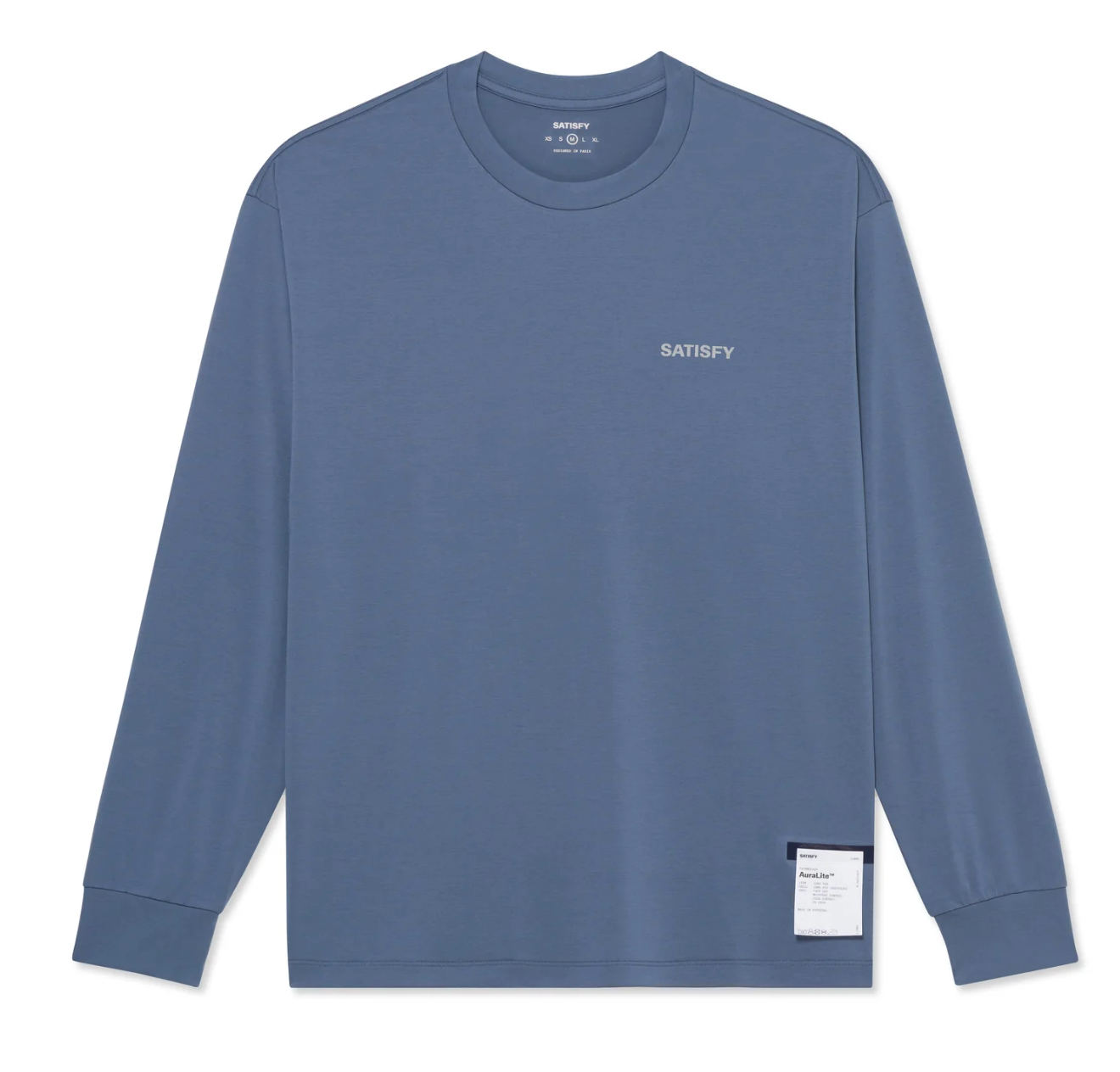 Satisfy Camiseta AuraLite Long Tee - Azul - Odda running