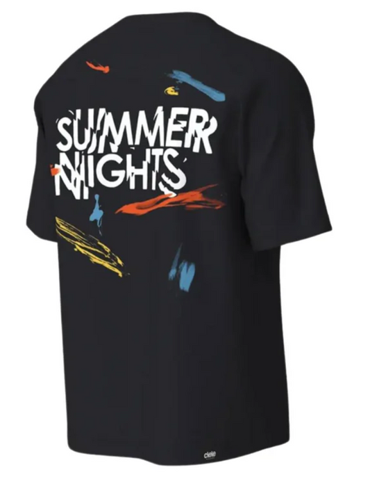 Ciele Camiseta Summer Nights - Negra - Odda running