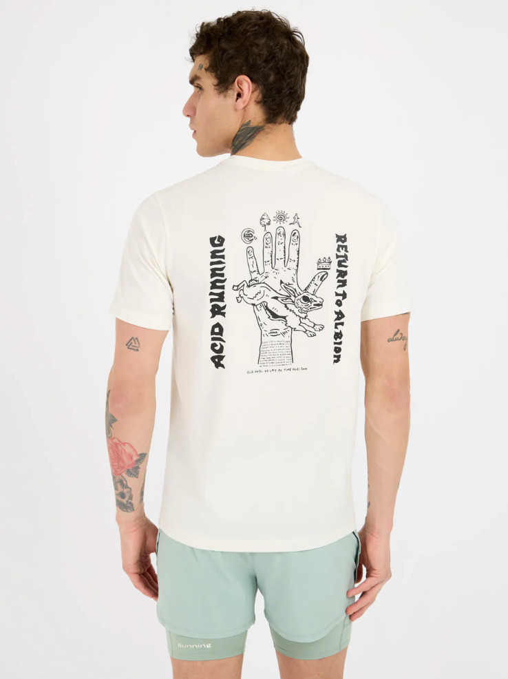Acid Running Camiseta Albion - Hueso - Odda running